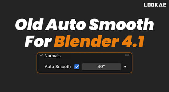 Blender插件-使用老版本软件的自动平滑控制 Old Auto Smooth v1.0.2-精品资源站