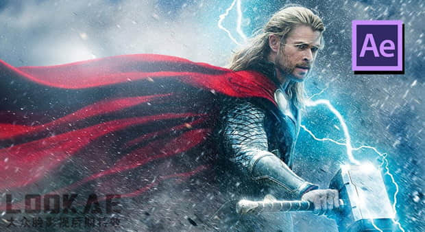 AE教程-雷神之锤闪电雷击特效制作 Thor Hammer Lightning Strike-精品资源站