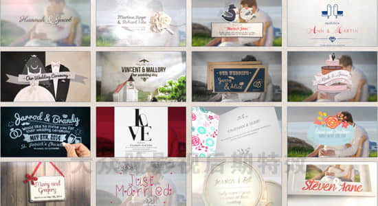 FCPX插件-20个浪漫婚礼文字标题场景动画 mTitle Wedding Pack-精品资源站