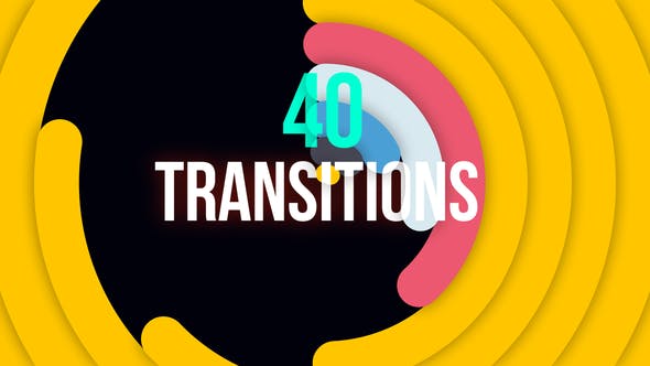 Premiere预设-44个彩色图形动画视频过渡转场 Minimal Colorful Transitions-精品资源站