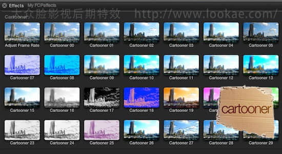 FCPX插件：30种油画素描艺术风格特效 FCPeffects – Cartooner-精品资源站