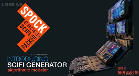 结构化科幻控制台模型生成器Blender插件 Spock V1.0.6 – Structured Scifi Packer-精品资源站