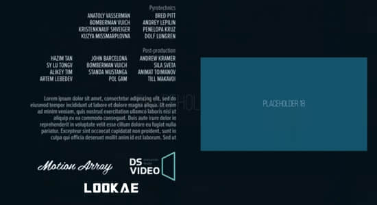PR模板-72种电影片尾谢幕滚动字幕标题 Film Credits Kit for Premiere Pro-精品资源站