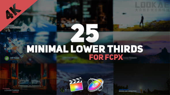 FCPX插件：25种迷你简洁字幕条文字动画-精品资源站