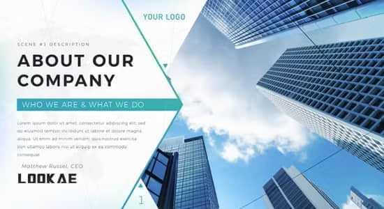 AE模板-公司企业商务宣传介绍展示片头 Company Presentation-精品资源站