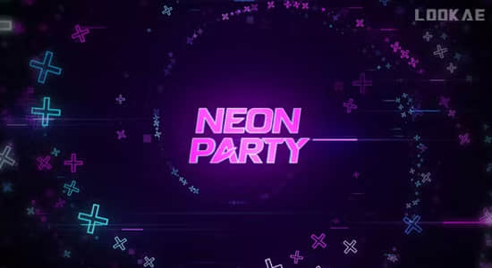 AE模板-聚会派对酷炫文字标题动画片头 Party Titles-精品资源站
