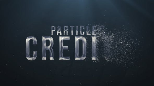 AE模板-影视开场粒子飞散汇聚文字标题片头 Particles Credits-精品资源站