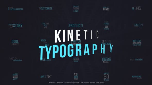 PR模板-60个简洁文字标题翻转排版组合动画 Kinetic Titles For Premiere Pro-精品资源站