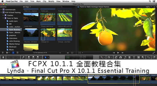 Lynda – Final Cut Pro X 10.1.1 Essential Training 全面教合集-精品资源站
