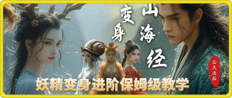 云天AI山海经变身视频教程，妖精变身进阶保姆级教学-精品资源站