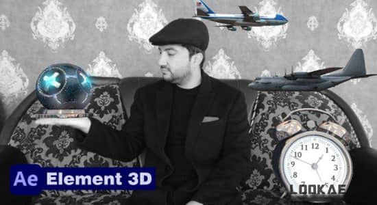 AE教程-学习使用E3D插件制作影视特效 Element 3D Plugin Complete Course-精品资源站