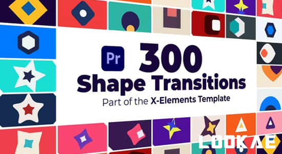 PR模板-150个简单扁平化MG小图形转场动画预设 Shape Transitions-精品资源站