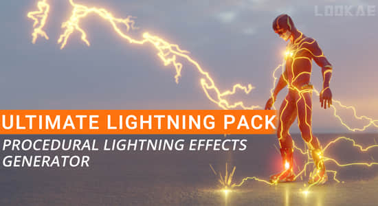 Blender插件-电流闪电视觉特效预设 Ultimate Lightning Pack V1.2-精品资源站