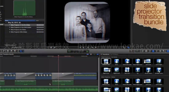 FCPX插件：24种复古怀旧摄像机拍摄转场 FCPeffects – Slide Projector Transition-精品资源站