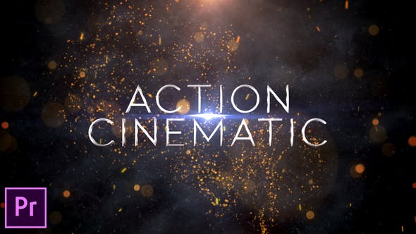Premiere预设-大气震撼电影粒子火星文字标题片头 Action Cinematic Trailer-精品资源站