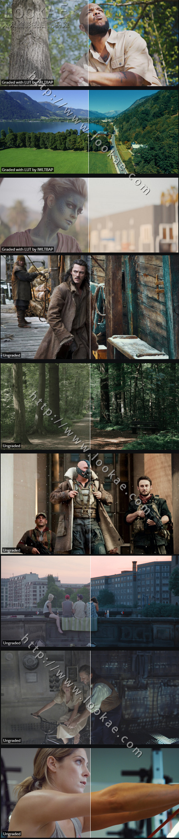 Win/Mac版：80组LUTs好莱坞电影胶片调色预设 80 LUTs Color Grading Pack