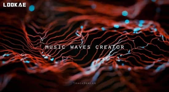 AE模板-音频可视化波浪线条视觉效果动画 Music Waves Creator v1.1-精品资源站