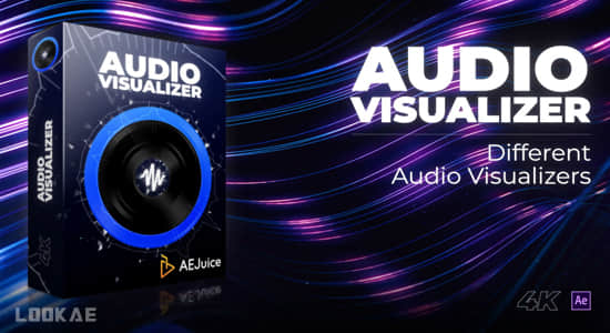 音频可视化创意图形动画AE/PR模板 Audio Visualizer-精品资源站