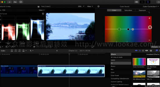 FCPX高级调色教程 Lynda – Final Cut Pro X Guru: Color Correction (2017)-精品资源站