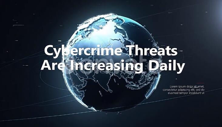 AE模板 科技感信息数据安全创意展示动画 Cyber Security