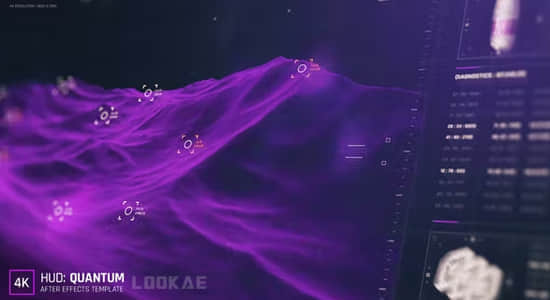 160组全息科技感HUD数据图形屏幕UI动画AE模板 HID: Quantum-精品资源站
