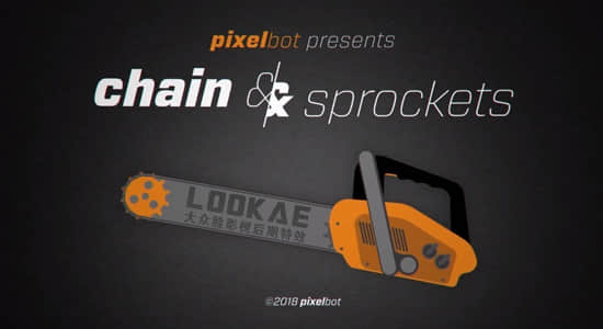 AE脚本-齿轮链条滑轮绑定联动MG动画 Chain & Sprockets v1.03 + 使用教程-精品资源站