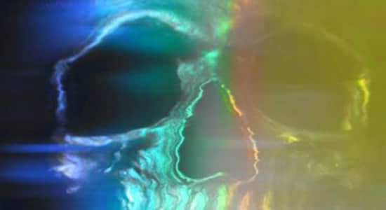 AE教程-骷髅头色散故障VHS视觉效果动画制作 Motion Science – ProFlow Skull Glitch FX Bonus-精品资源站