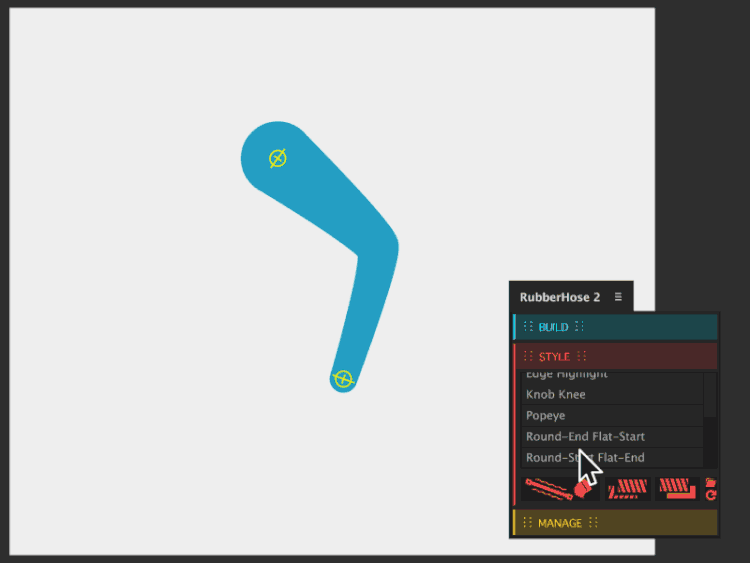 AE脚本:卡通人物关节骨骼绑定联动弹跳MG动画工具 RubberHose v2.0.4+使用教程-LookAE.com AE脚本:卡通人物关节骨骼绑定联动弹跳MG动画工具 RubberHose v2.0.4+使用教程