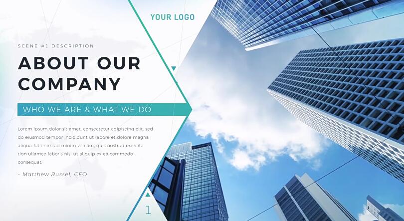 AE模板 公司企业商务宣传介绍展示片头 Company Presentation