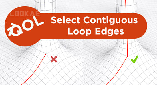 循环边缘选择Blender插件 Qol Tools: Select Contiguous Loop Edges V1.0.4-精品资源站