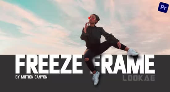 PR模板-现代时尚画面静止定格图文介绍展示动画 Exquisite Freeze Frame-精品资源站