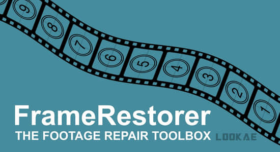 AE脚本-镜头损坏丢帧去闪烁清理修复工具 pt FrameRestorer V2.0 + 使用教程-精品资源站