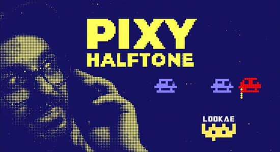 中文汉化AE插件-创意复古像素图形半色调填充视觉效果 Pixy Halftone v1.0 Win/Mac-精品资源站