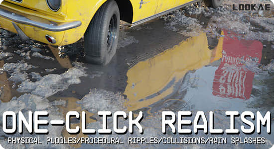 Blender插件-一键生成真实路面水坑特效 Physical Puddles Pro V4.2-精品资源站