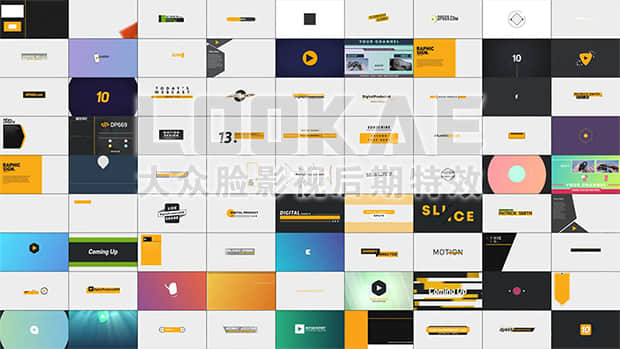 FCPX插件-社交视频网站风格LOGO标题字幕条转场侧边栏包装动画V3-精品资源站