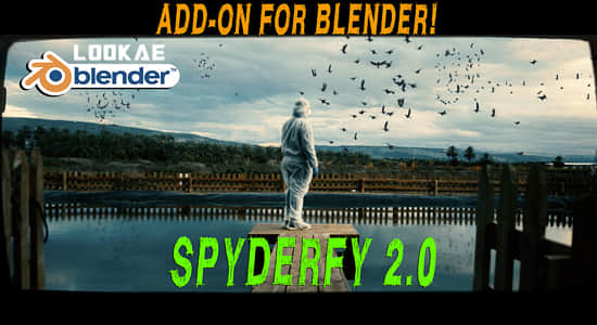 Blender插件-群体粒子动画模拟特效 Spyderfy V2.6 – Boid Systems Add-On-精品资源站