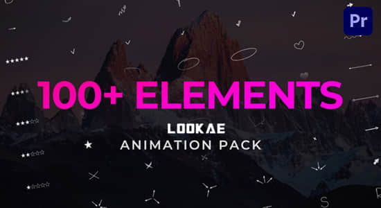 PR预设-100个手绘线条箭头字母数字文本框标记动画 Pack Elements-精品资源站