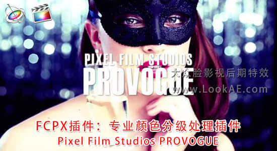FCPX插件：专业颜色分级处理调色插件 Pixel Film Studios PROVOGUE-精品资源站