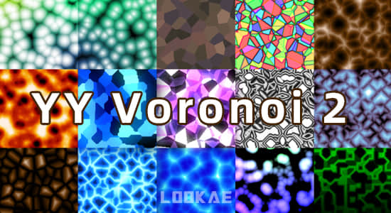中文汉化-抽象纹理背景生成器AE插件 YY Voronoi v2.1 Win/Mac-精品资源站