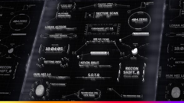 AE模板-未来科技感指示线呼出文字标题展示介绍动画 HUD Titles and Call-Outs Pack-精品资源站