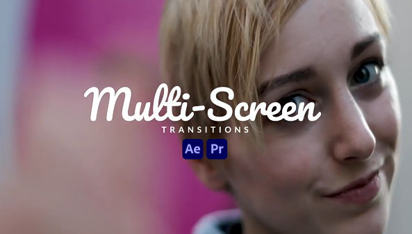 AE/PR多屏动态切换视频转场动画模版预设 Multi-Screen Transitions