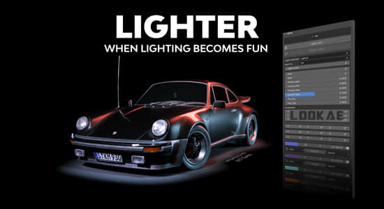 三维场景模型灯光Blender插件 Lighter v1.0.7-精品资源站