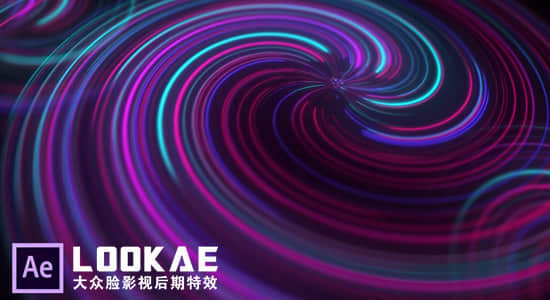 AE教程-使用自带插件制作霓虹发光线条动画特效 Neon Lights Animation-精品资源站