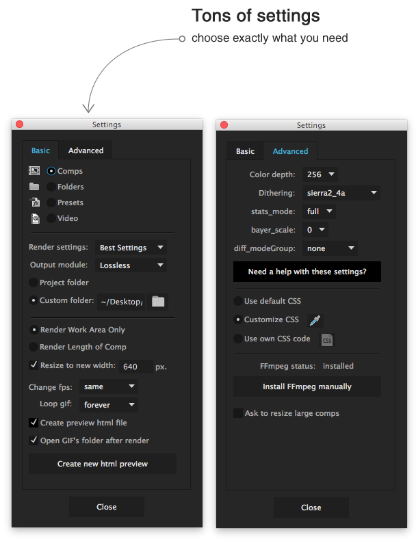 AE脚本：批量生成输出html网页GIF预览脚本 aw_PreviewGenerator v1.4