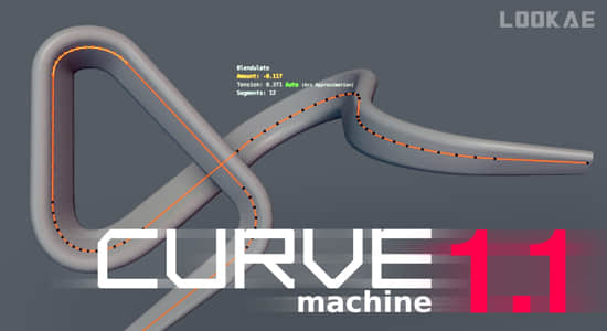 Blender插件-拐角曲线节点编辑器 CURVEmachine V1.1-精品资源站