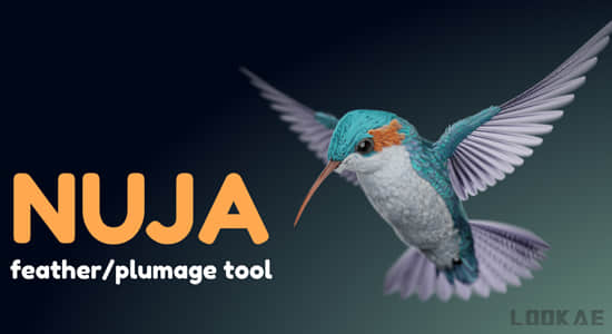Blender插件-创建复杂羽毛工具 Nuja – Feather And Plumage Tools-精品资源站