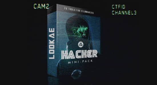 4K视频素材-40种故障干扰科技骇客动态图形元素 HACKER-精品资源站