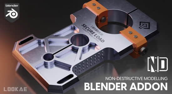 Blender插件-非破坏性硬面建模增强工具 ND – Non-Destructive Modelling V1.40.0-精品资源站