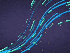 AE脚本：超级流动线条MG动画脚本Aescripts Super Lines 1.0 + 使用教程