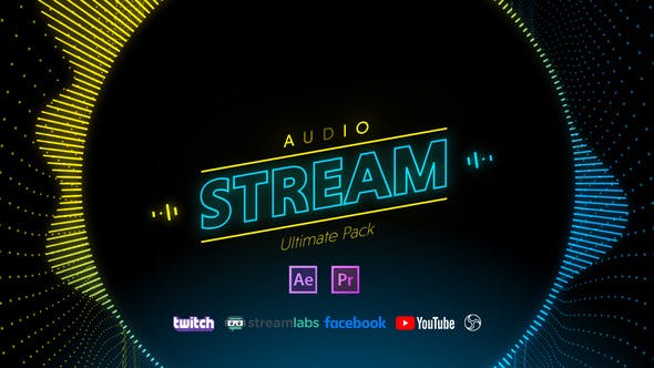 PR预设/AE模板-音乐制作人频谱可视化宣传包装动画 Stream Audio Pack-精品资源站